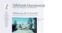 Desktop Screenshot of gjuterimuseum.se.space2u.com