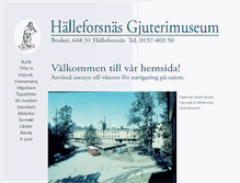 Tablet Screenshot of gjuterimuseum.se.space2u.com